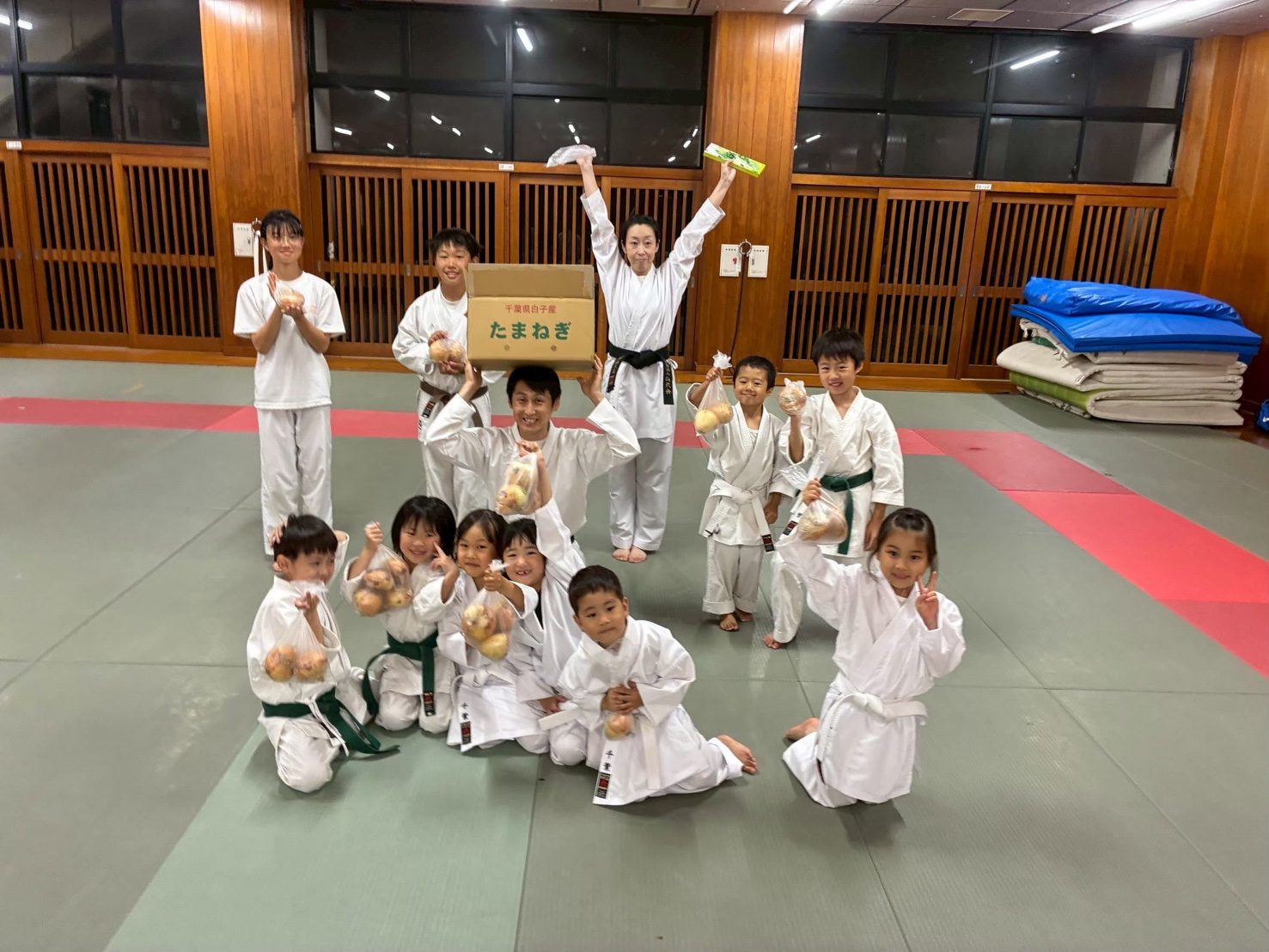 奥野道場の稽古のようす