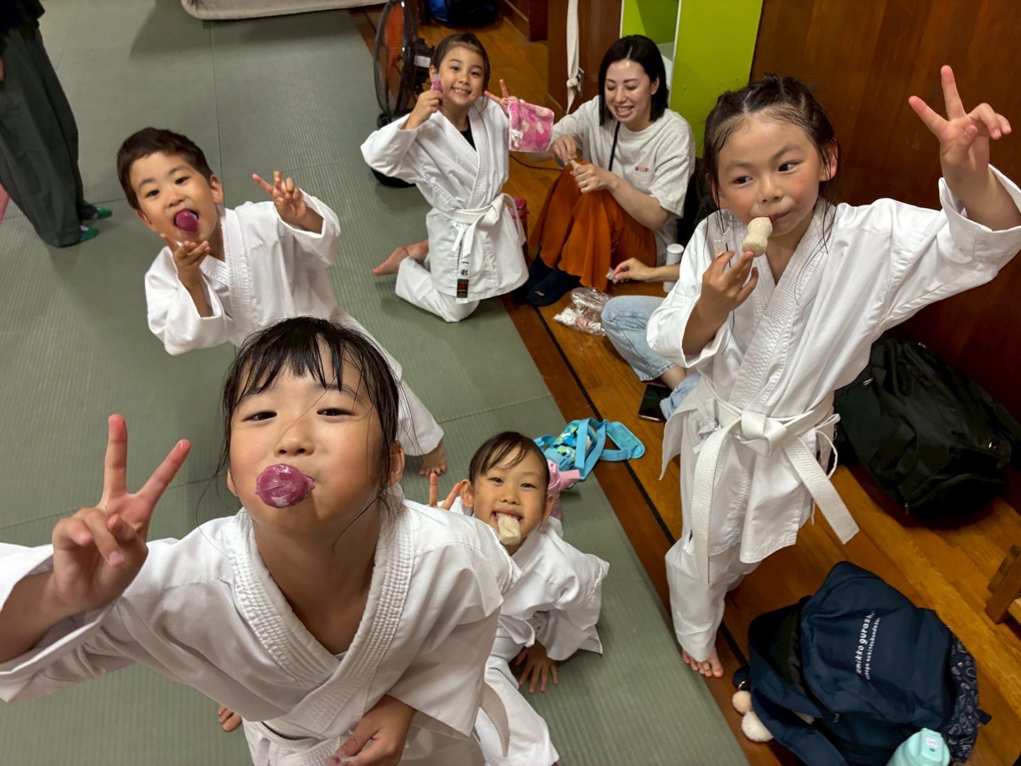 稽古を楽しむ子どもたち