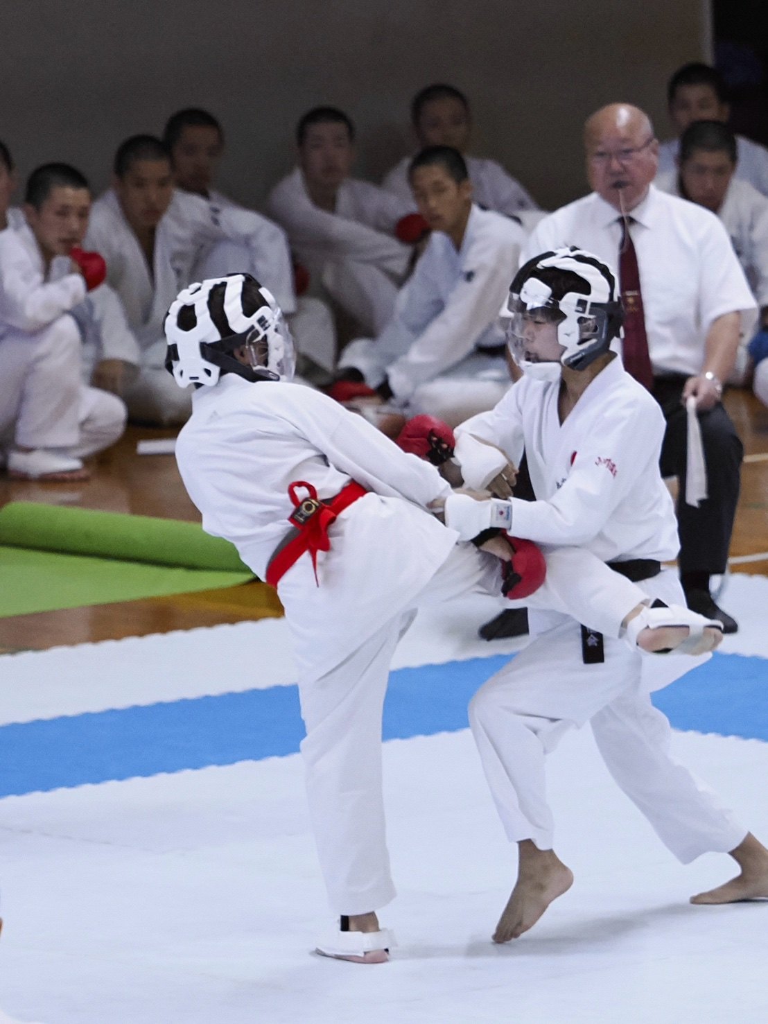 大会での組手の一戦
